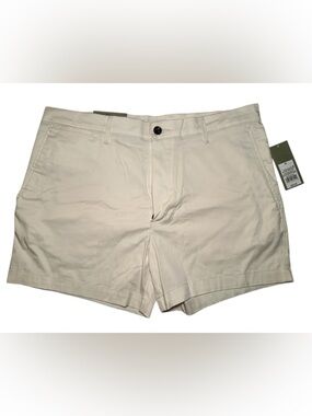 Goodfellow Everywhere Flat Front Shorts Cream 5” Inseam 36